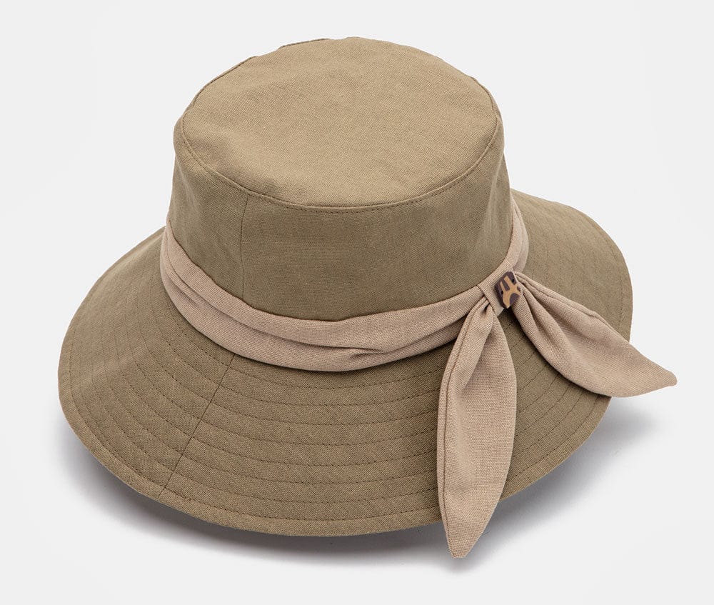 Sombrero De Tela Con Lazo De Aranda