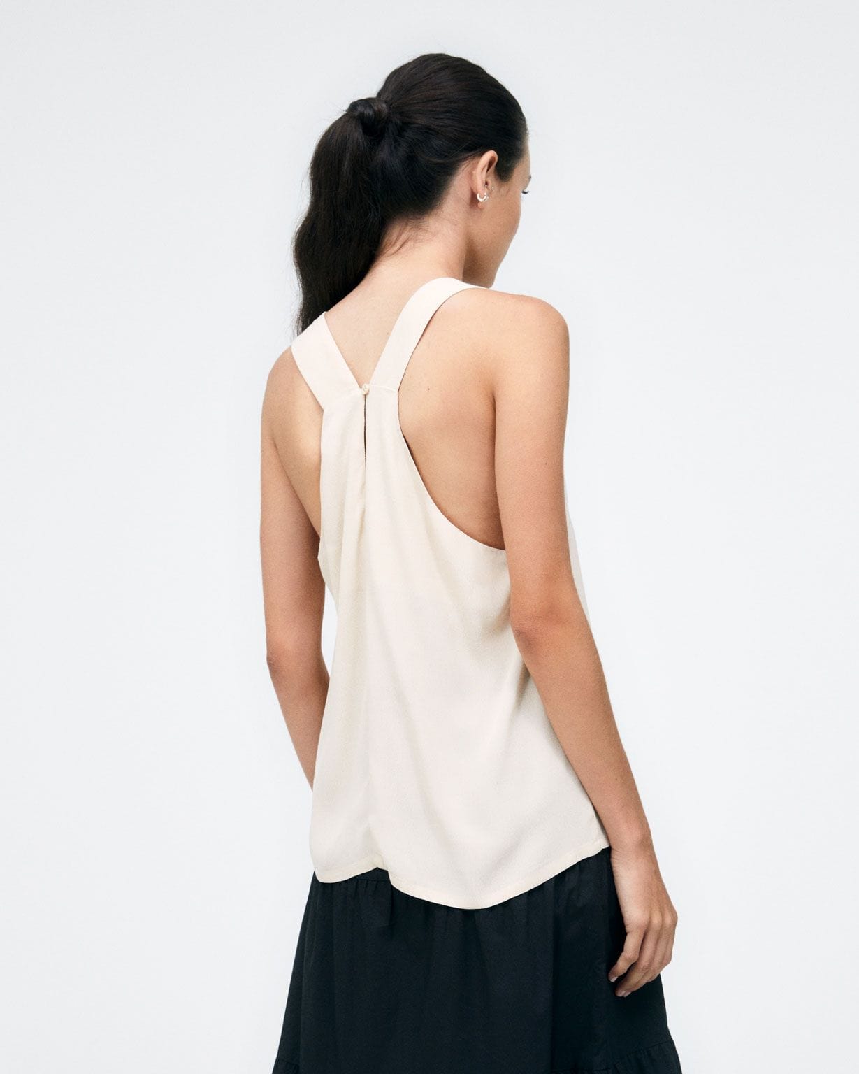 Blusa de tirantes online beige